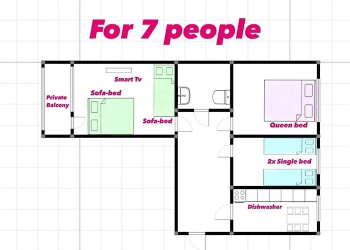 Heart Of Rovaniemi- Cozy 3-room For Up To 7 Guests ロヴァニエミ